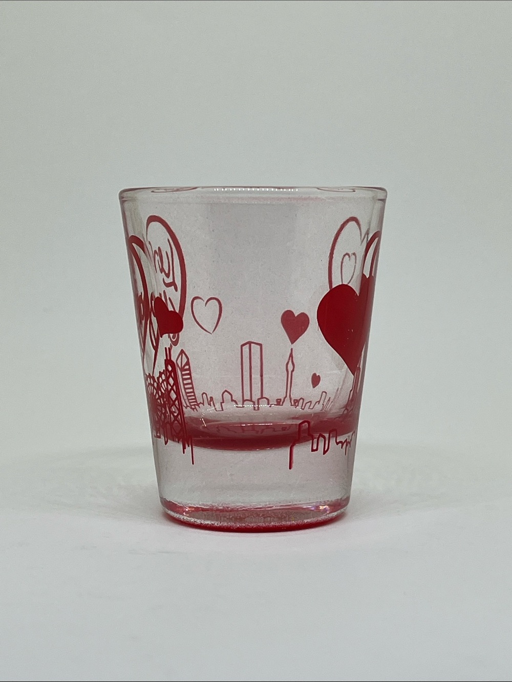 Red Heart Chicago Skyline Shot Glass - Picture 4 of 4
